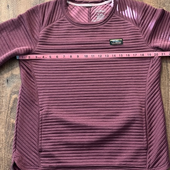 L.L. Bean Plum Ribbed Pullover - Picture 7 of 9